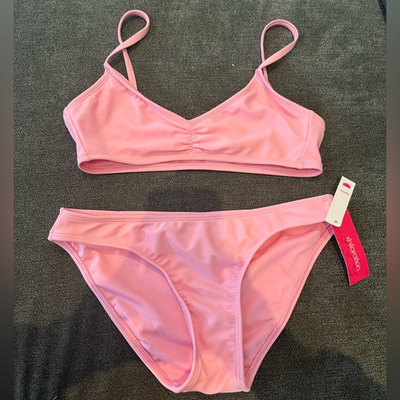 Target xhiliration pink bikini, top size medium, bottoms size small - Picture 1 of 2